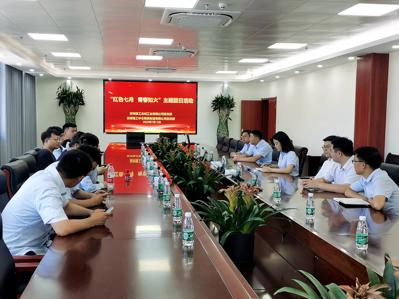 安徽建工北城工業(yè)有限公司團支部和安徽建工中侖智能制造有限公司團支部聯合開展主題團日活動1